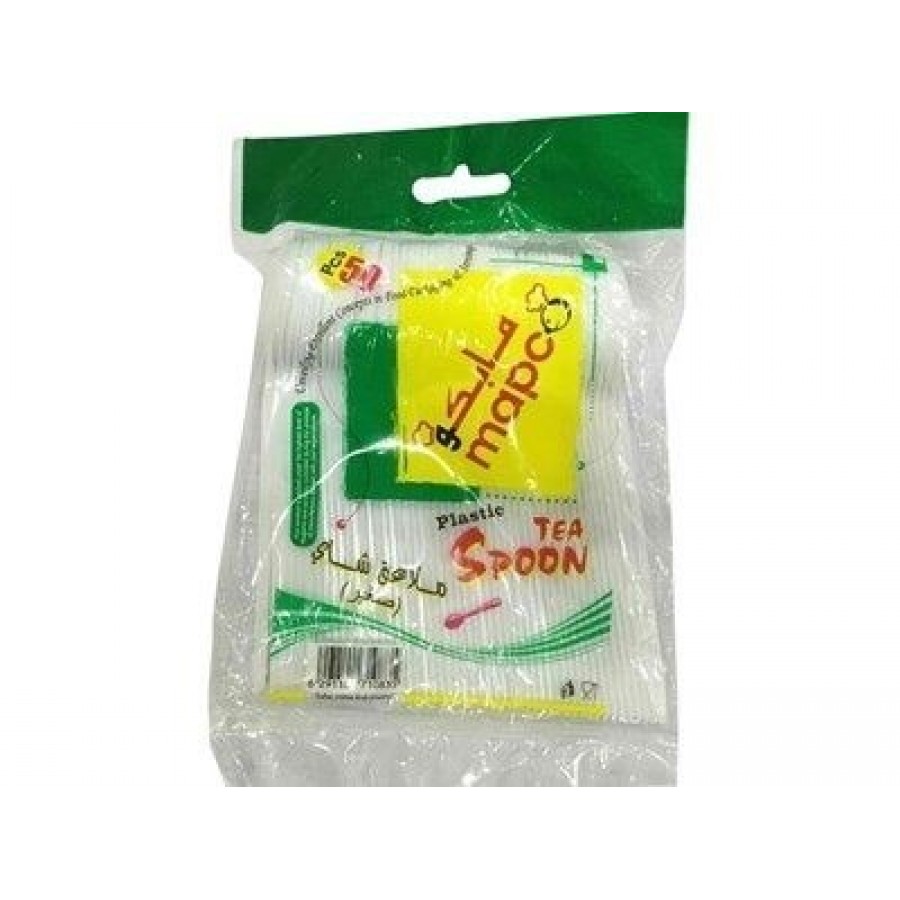 Mapco Plastics Tea Spoon 50pcs (6291101710835)